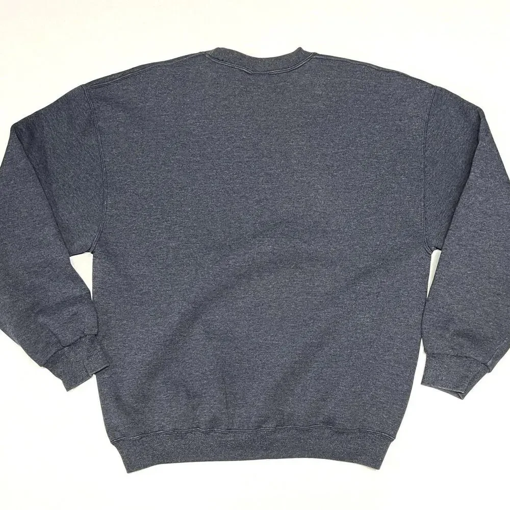 VTG Russell Athletic Sweatshirt Crewneck Blank Gray Blue Made In Mexico Sz L - Picture 8 of 8